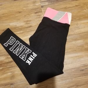 PINK yoga leggings size small
